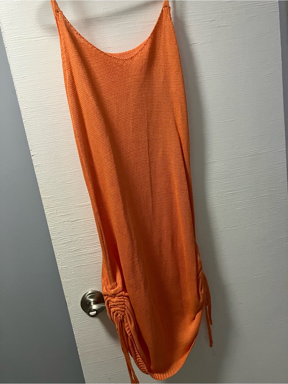 Orange Knit Dresa- Women